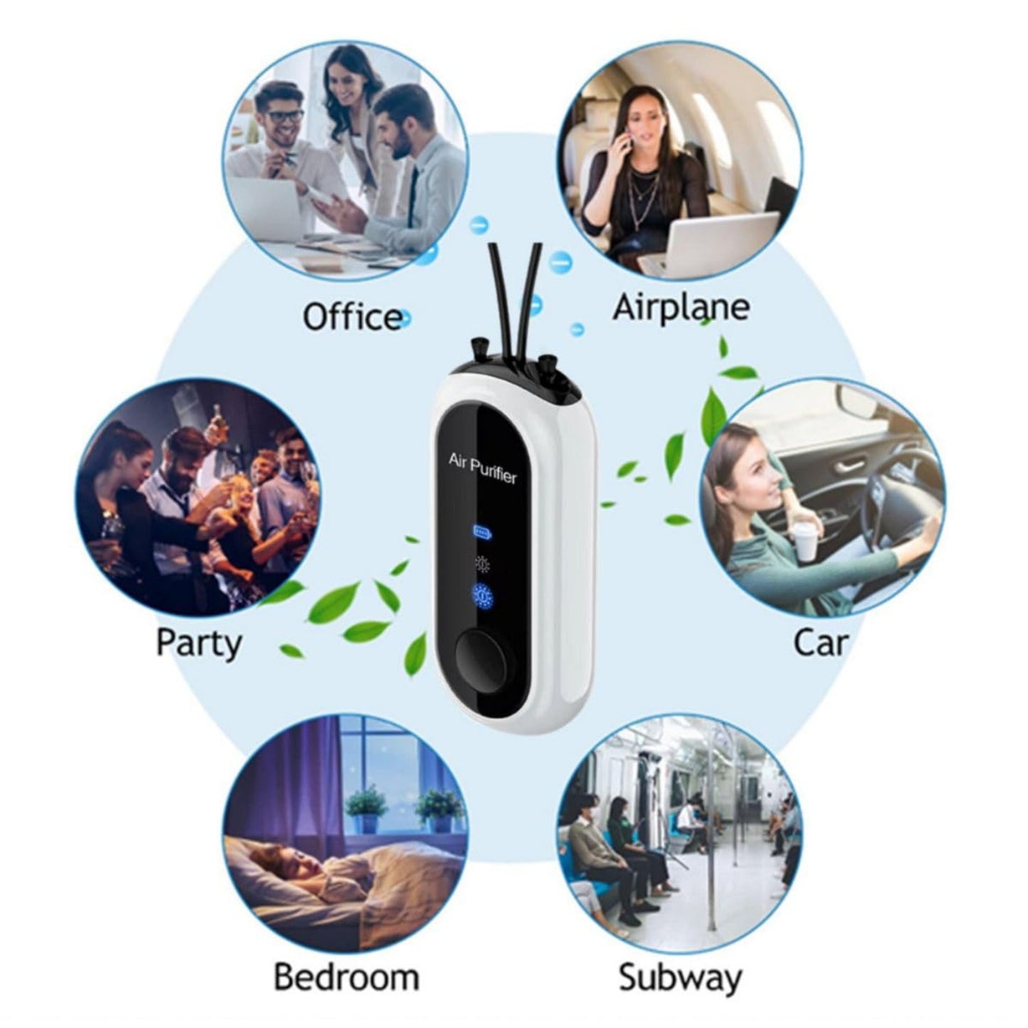 Portable Ion Air Purifier with Long Battery Life