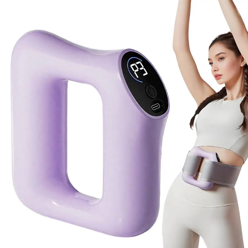 Multifunctional Full-Body Fascia Ring,Fascia Gun Massage Ring with Belt for Fat Burning&Shaping Weight Loss Body Shaping Instrum