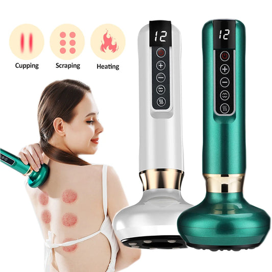Intelligent Suction Medical Cupping Set Beauty Massager Glass Jars anti Cellulite Cupping Vacuum Slimming Guasha Massage