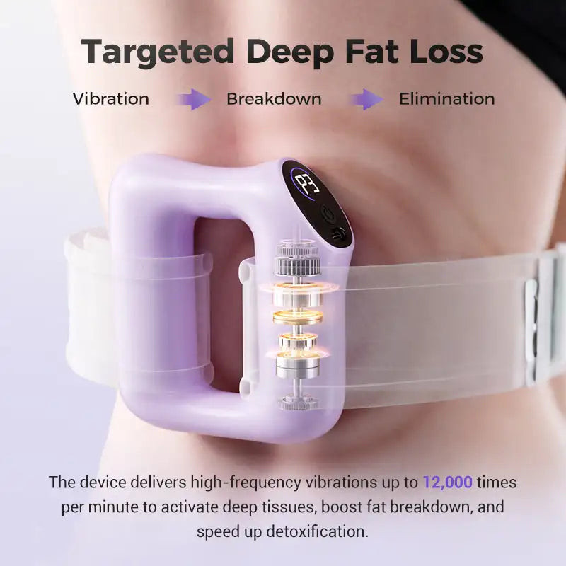 Multifunctional Full-Body Fascia Ring,Fascia Gun Massage Ring with Belt for Fat Burning&Shaping Weight Loss Body Shaping Instrum