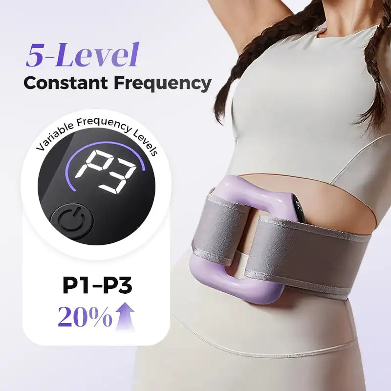 Multifunctional Full-Body Fascia Ring,Fascia Gun Massage Ring with Belt for Fat Burning&Shaping Weight Loss Body Shaping Instrum